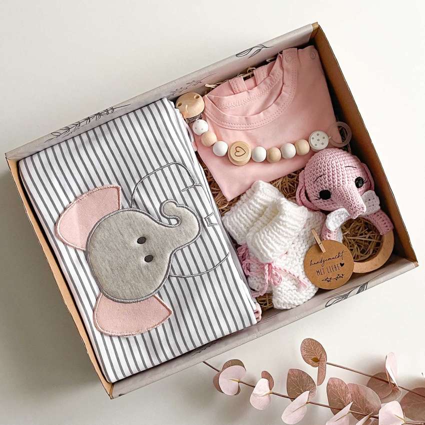 Lina Baby Geschenkset - Perfekte Baby Geschenke zur Geburt