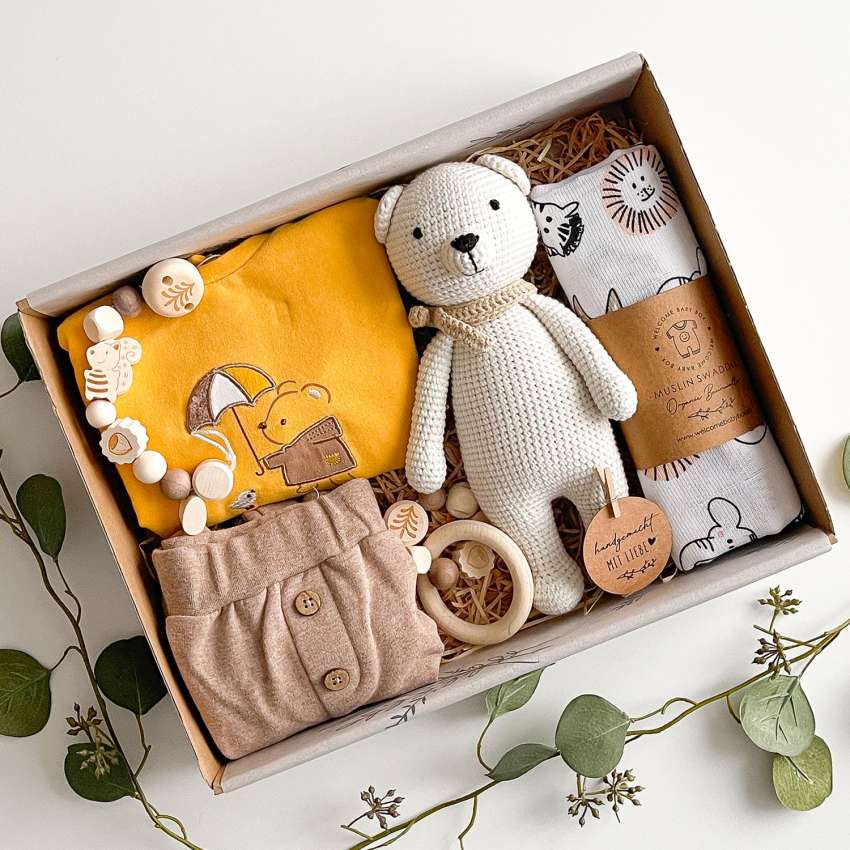 Dinki Baby Geschenkset - Perfekte Baby Geschenke zur Geburt